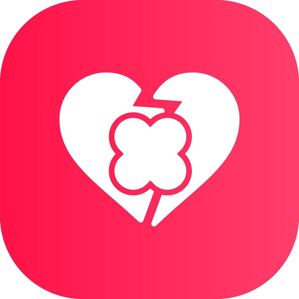 diseño de icono creativo de corazón roto vector