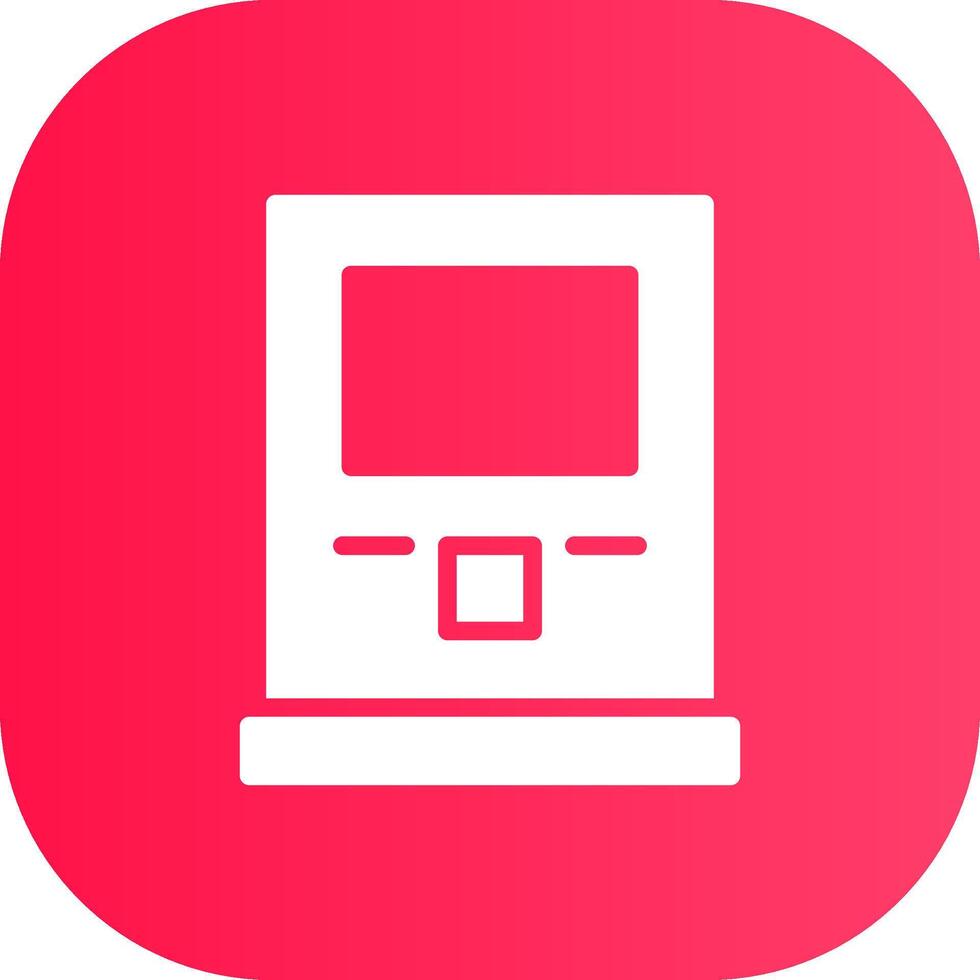 Atm Machine Creative Icon Design vector