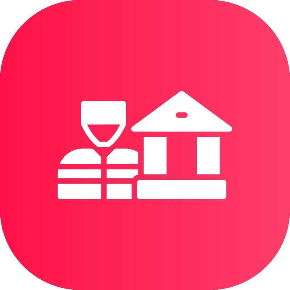 Bank Robbery Creative Icon Design vector