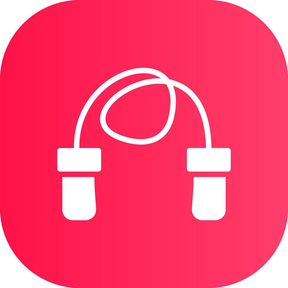 Skipping Rope Creative Icon Design vector