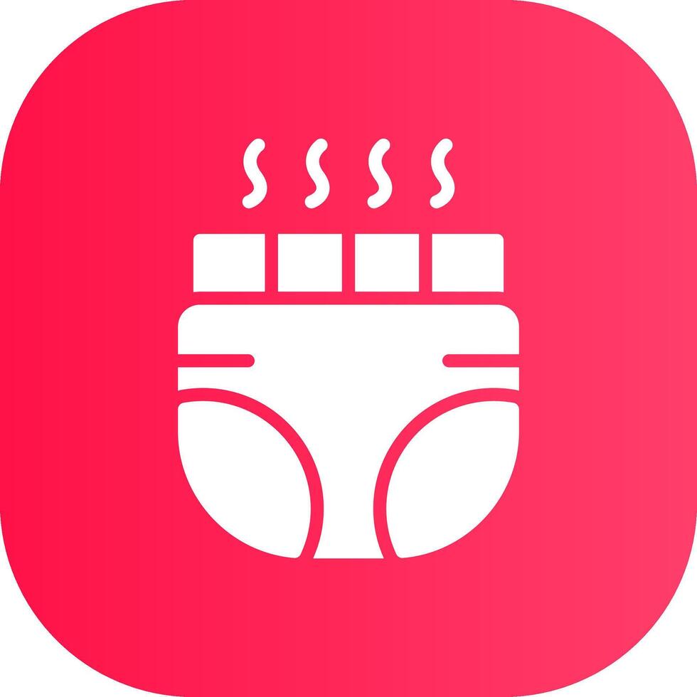 Baby Diaper Creative Icon Design vector