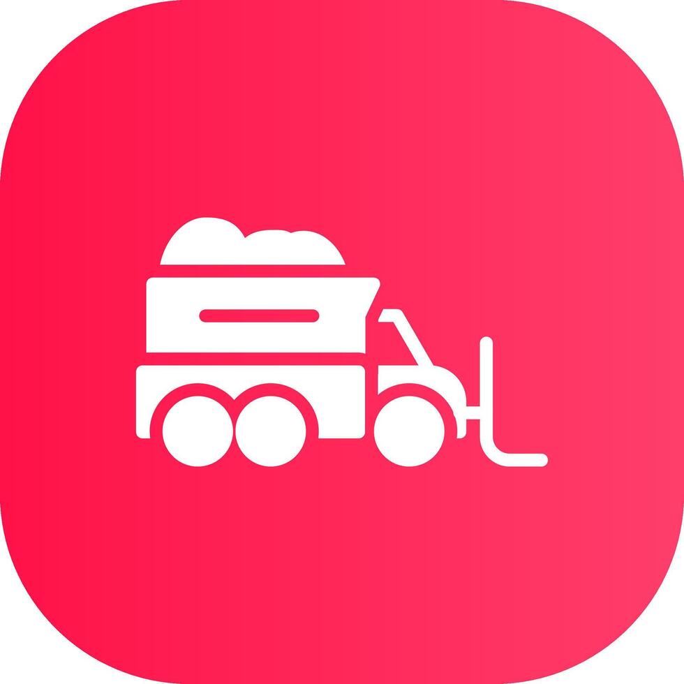 Snowplow Creative Icon Design vector