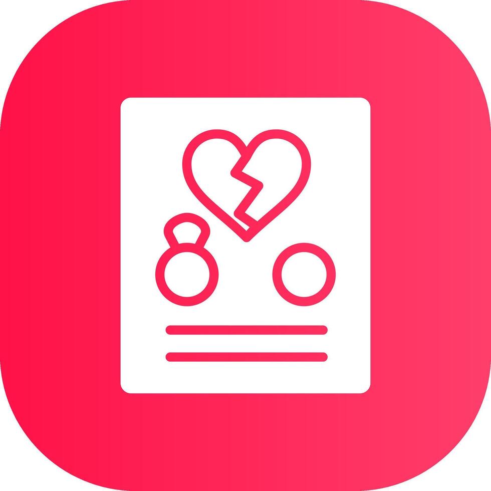 Divorce Creative Icon Design vector