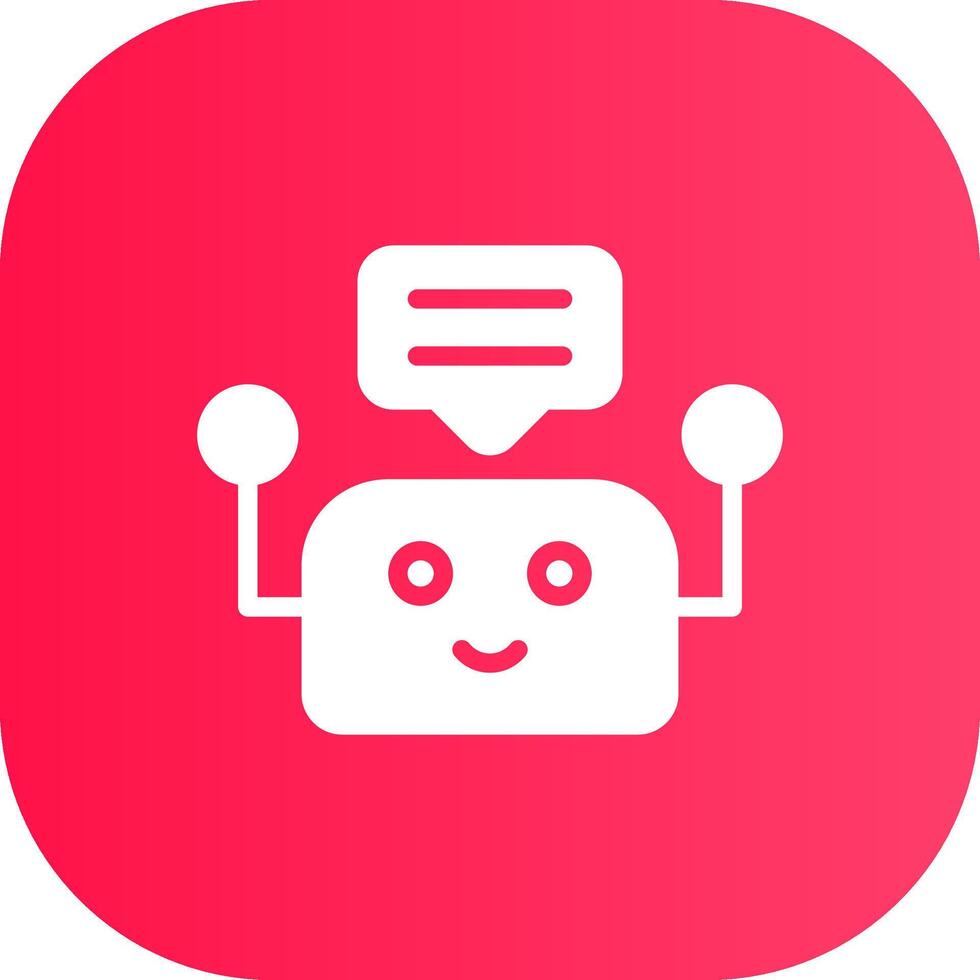 Chatbot Creative Icon Design vector