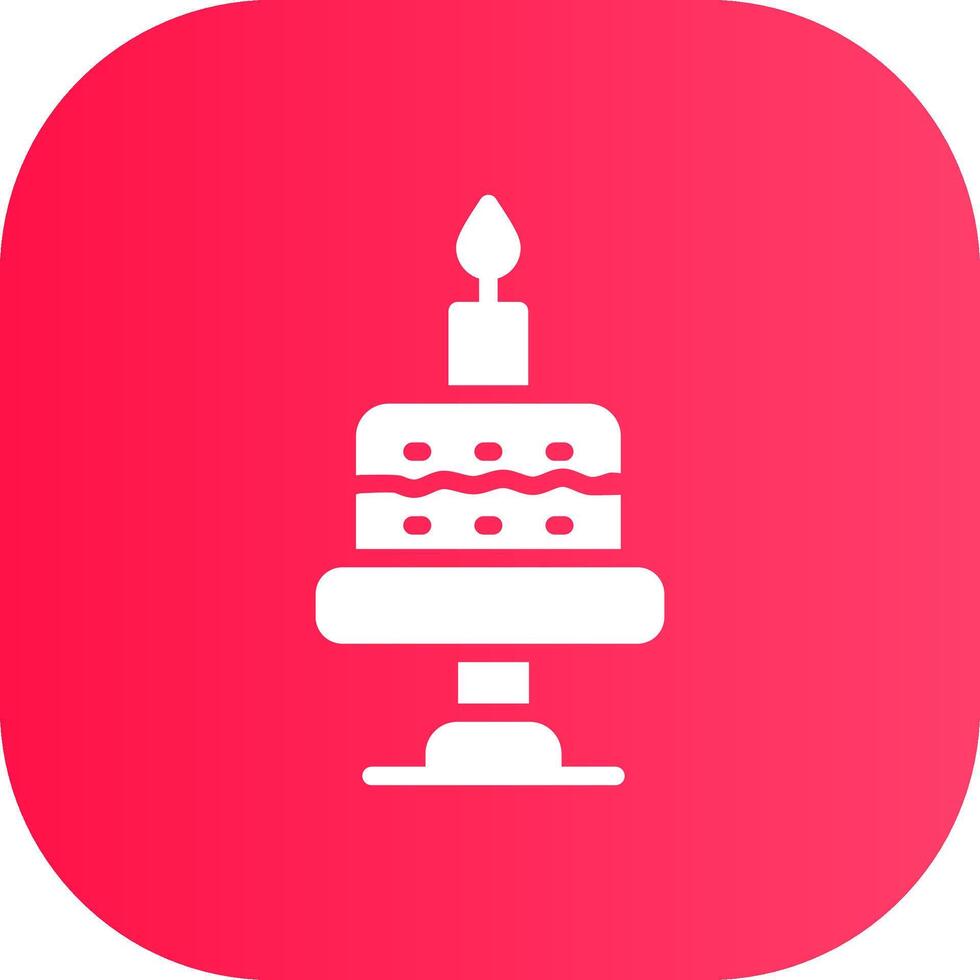 diseño de icono creativo de pastel de cumpleaños vector