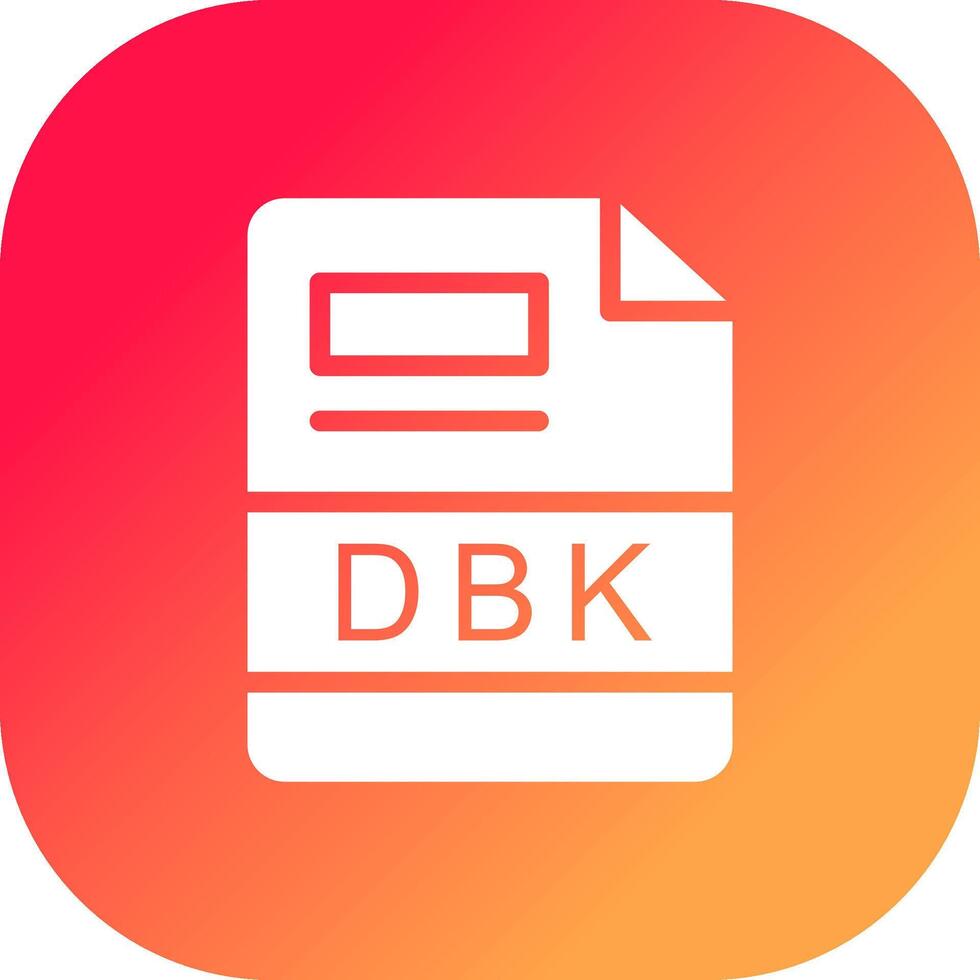 dbk creativo icono diseño vector