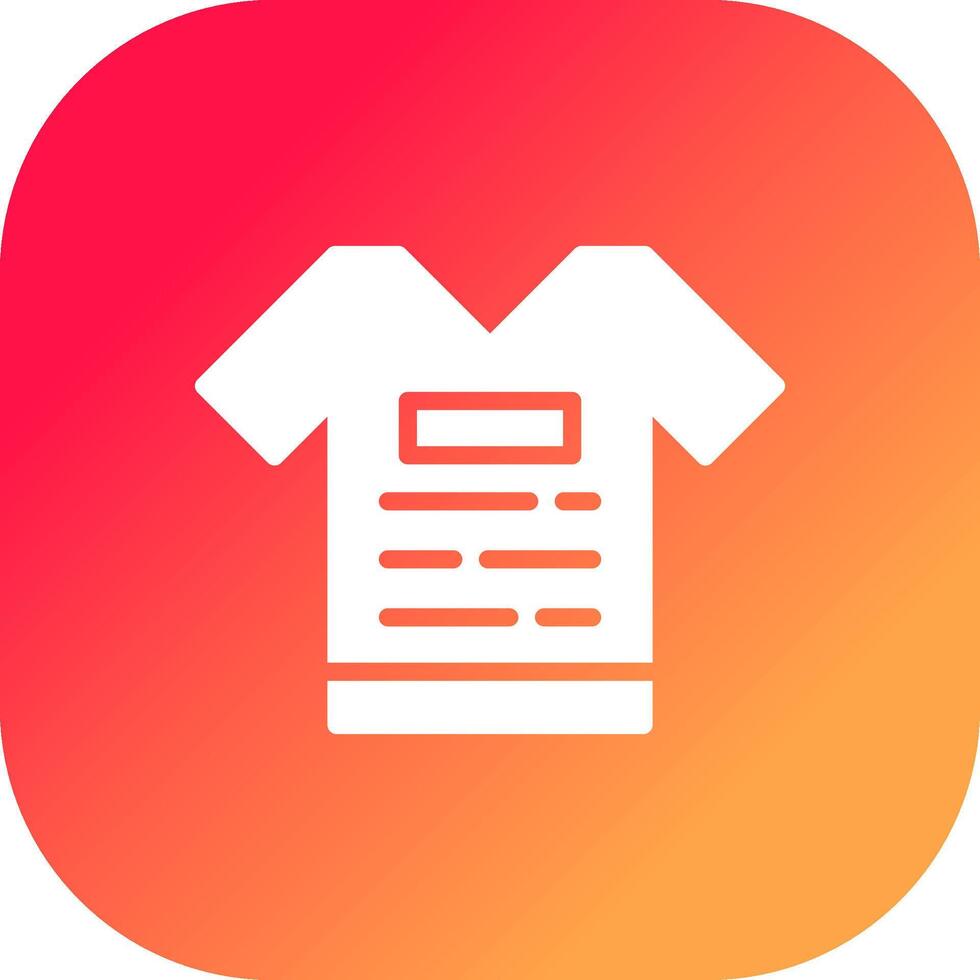 Tshirt Creative Icon Design vector