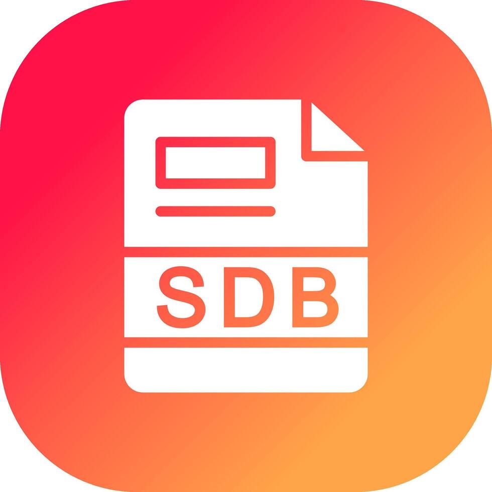 sdb creativo icono diseño vector