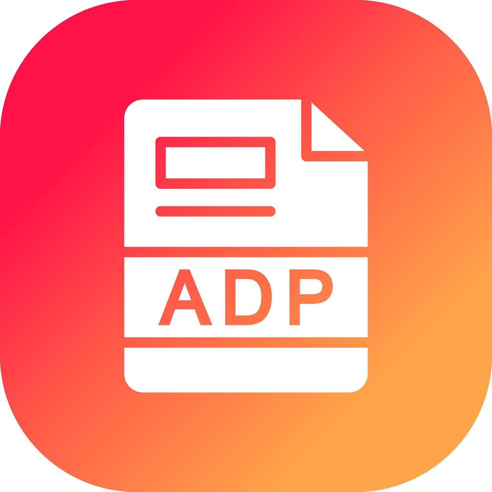 adp creativo icono diseño vector