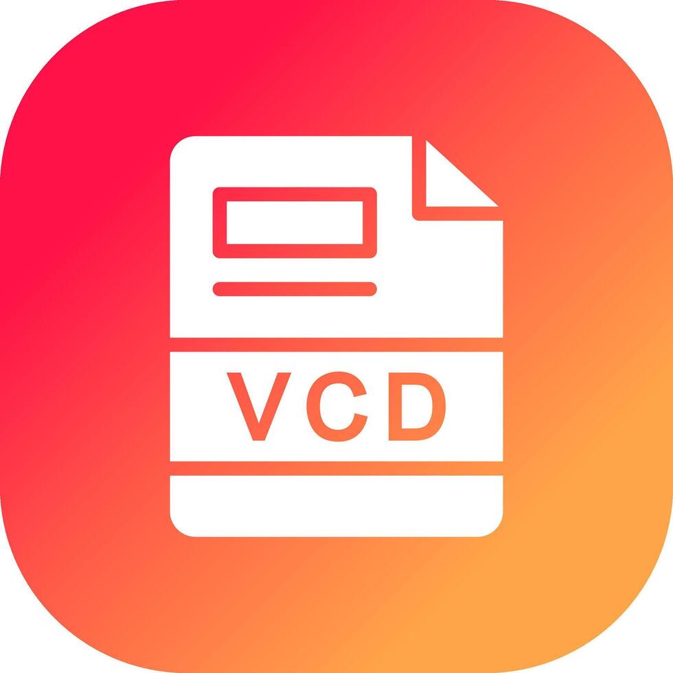 VCD Creative Icon Design vector