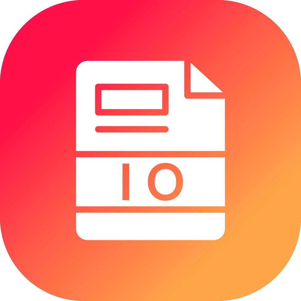 IO Creative Icon Design vector