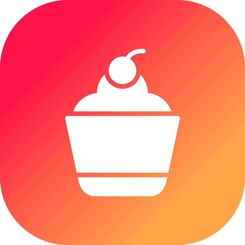 Cupcake Creative Icon Design vector