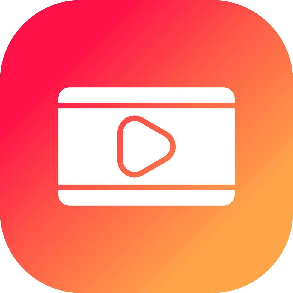 Video Play Creative Icon Design vector