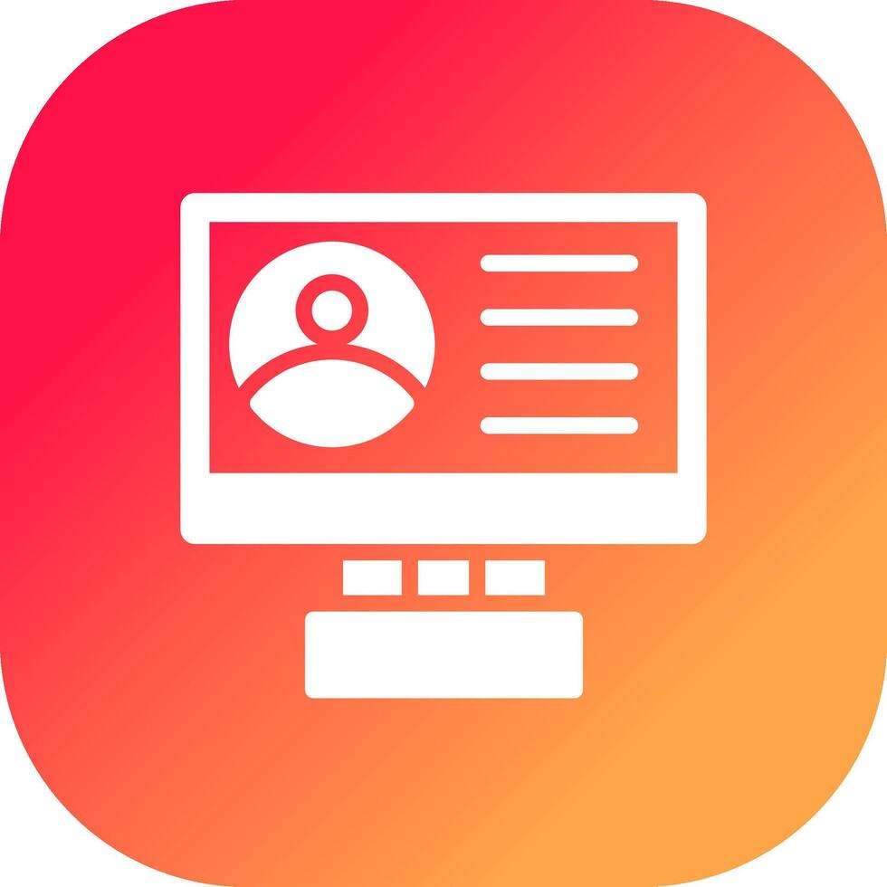 Profile Creative Icon Design vector