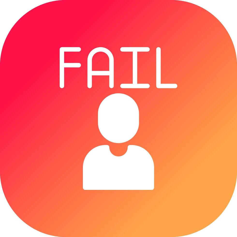 Fail Creative Icon Design vector
