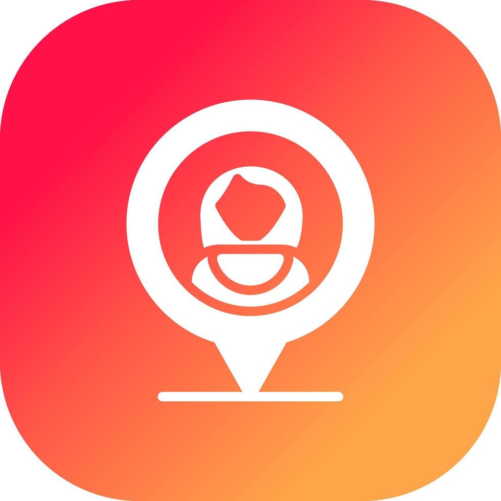 User Location Creative Icon Design vector