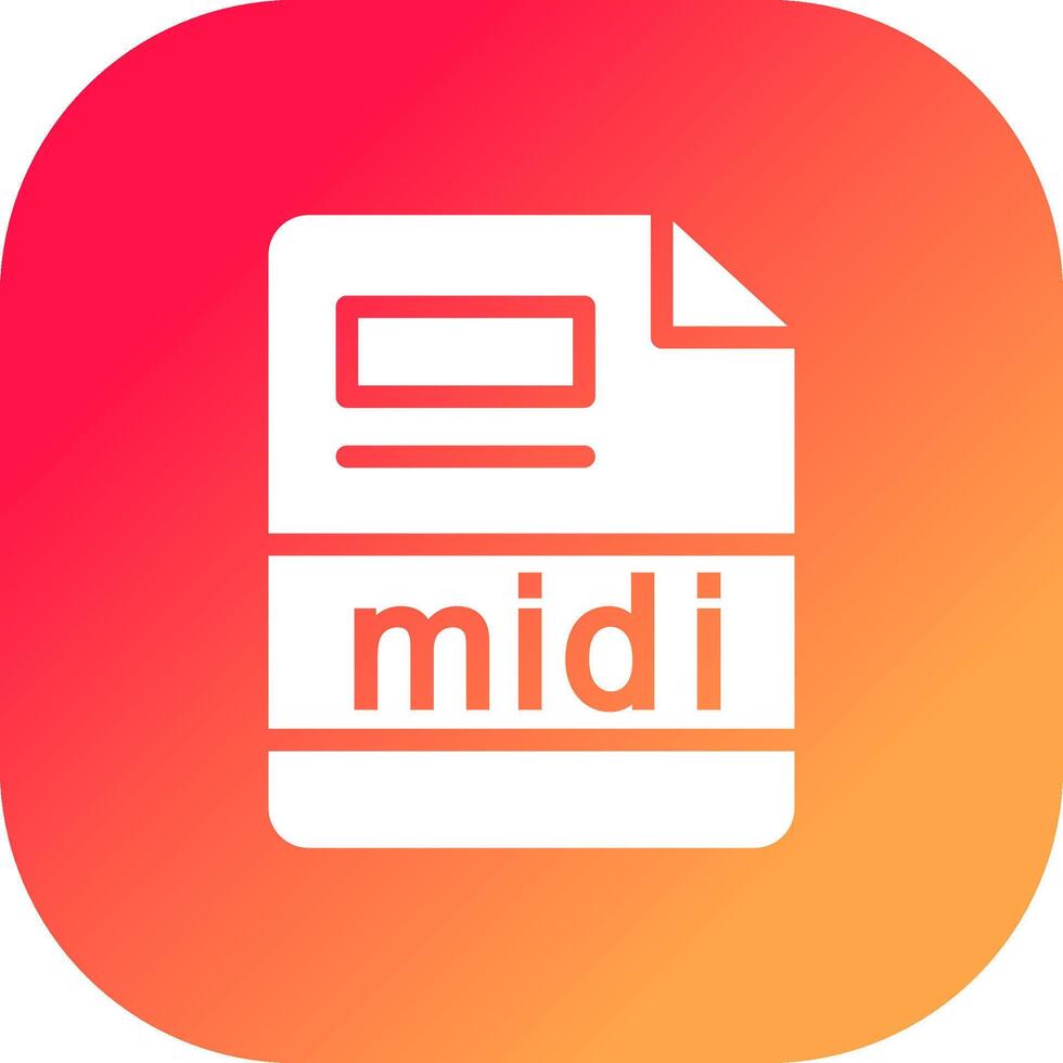 midi Creative Icon Design vector