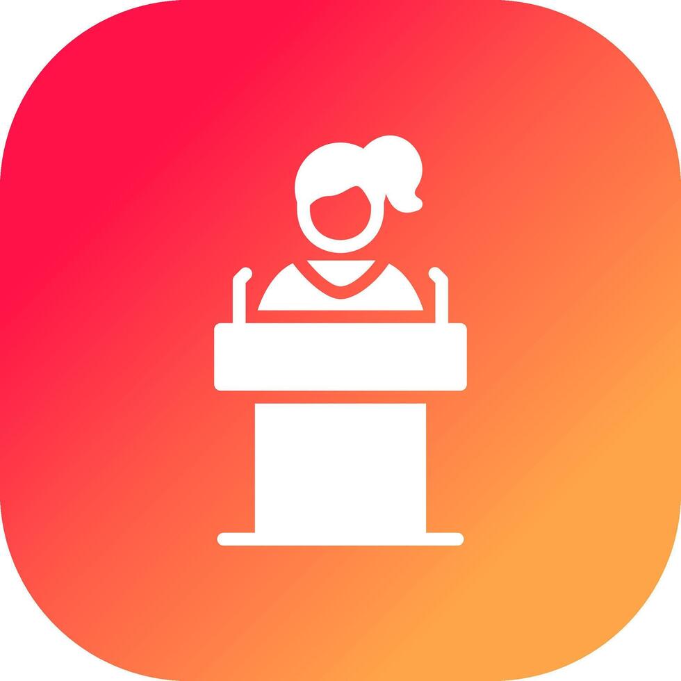 Politician Creative Icon Design vector