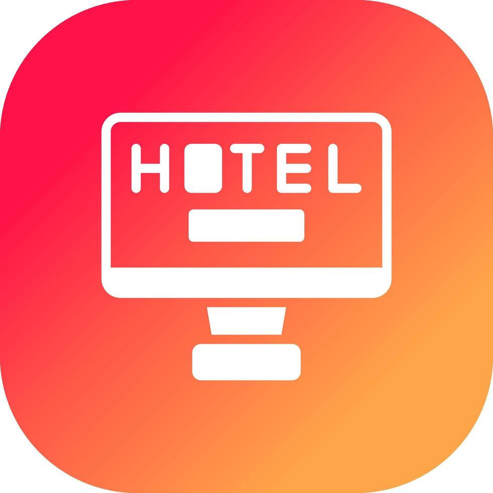 Online Booking Creative Icon Design vector