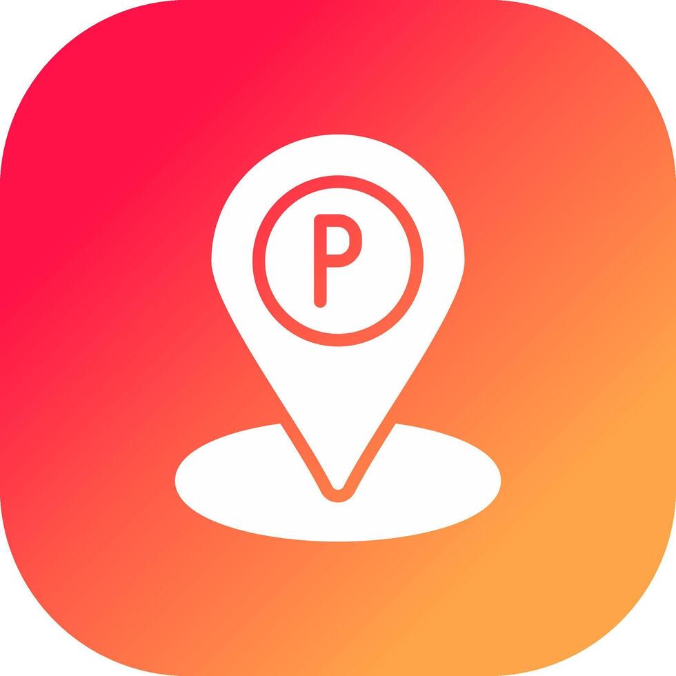 Parking Creative Icon Design vector