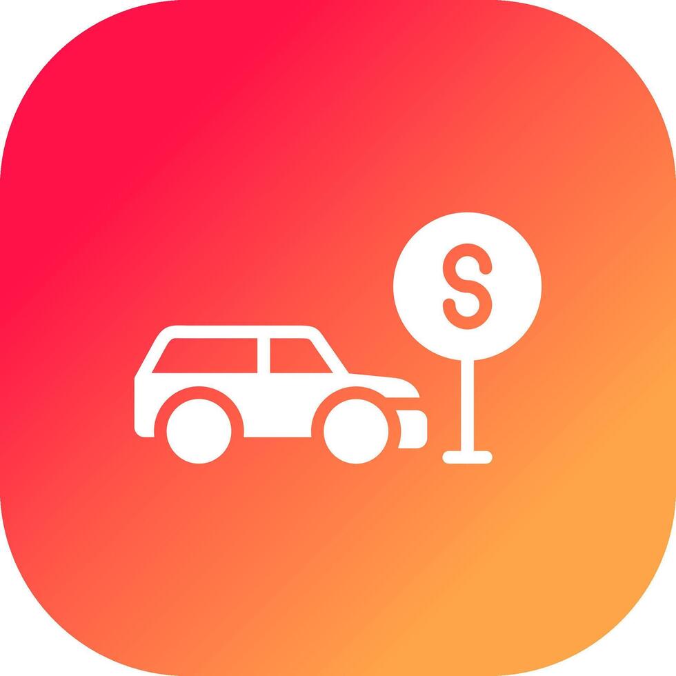 Taxi Stop Creative Icon Design vector