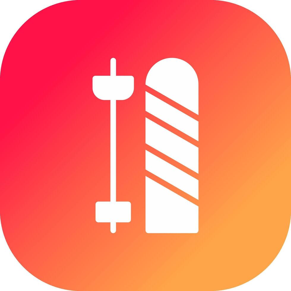 Skis Creative Icon Design vector