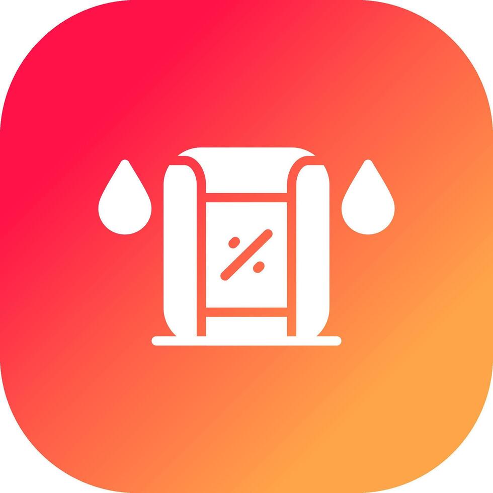 Humidity Sensor Creative Icon Design vector