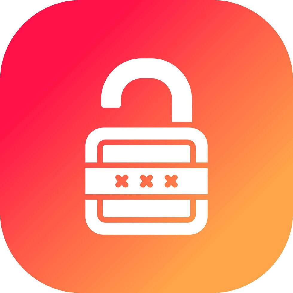 Lock Open Creative Icon Design vector