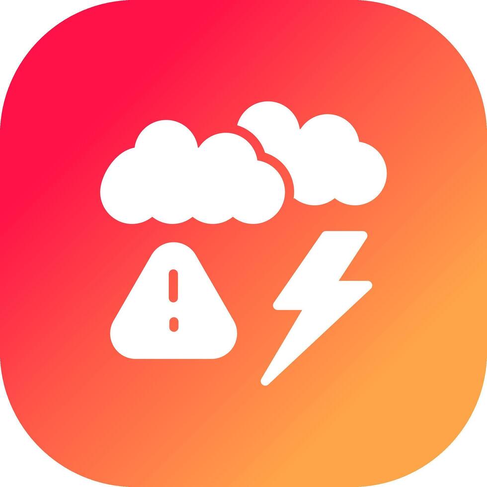 Weather Alert Creative Icon Design vector