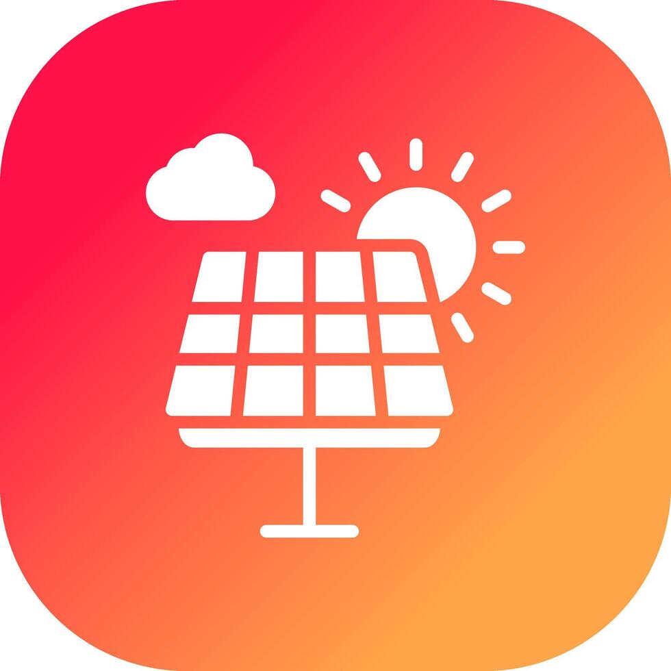 Solar Panel Creative Icon Design vector