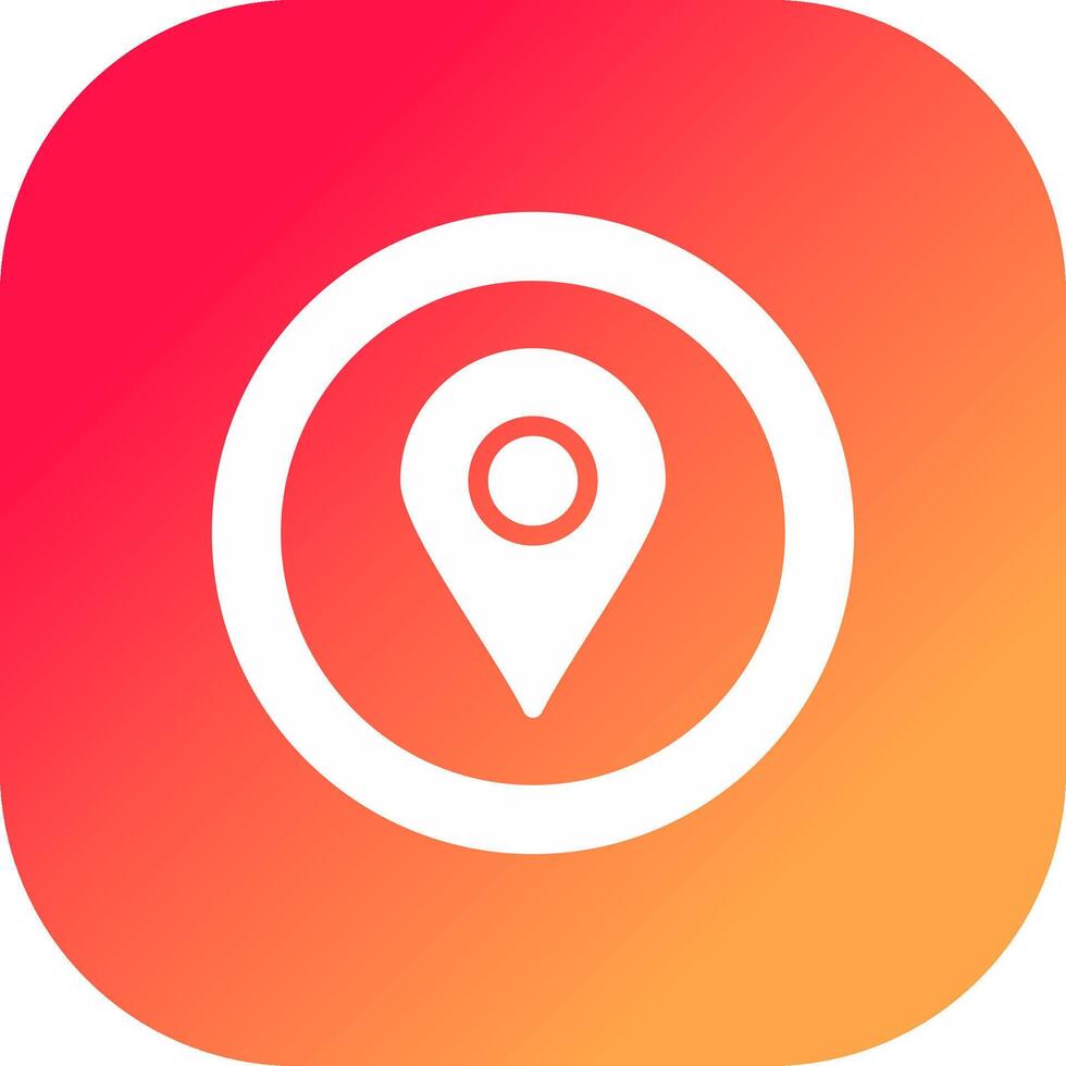 Location Pin Creative Icon Design vector