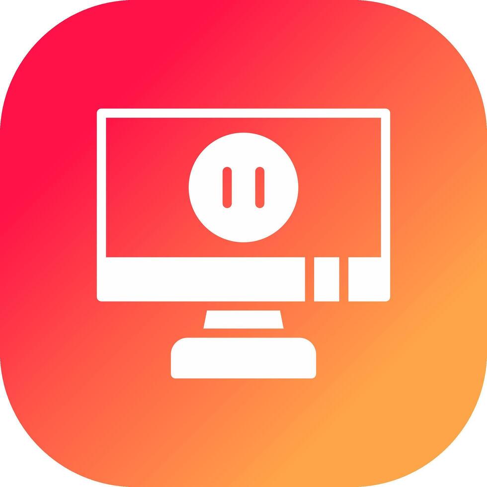 Pause Creative Icon Design vector