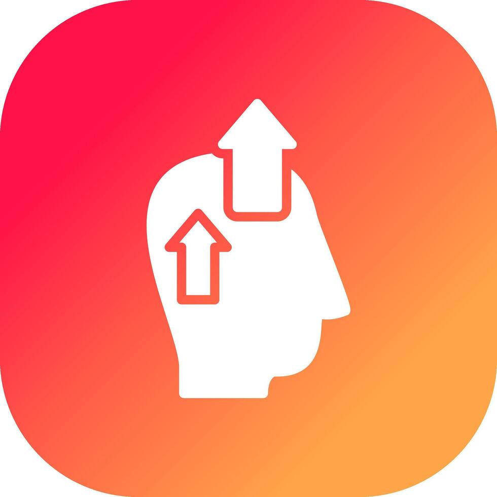 Positive Thinking Creative Icon Design vector