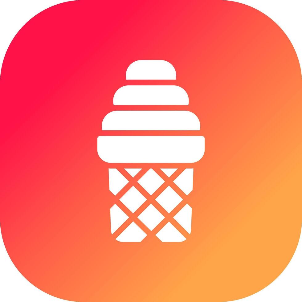 diseño de icono creativo de helado vector