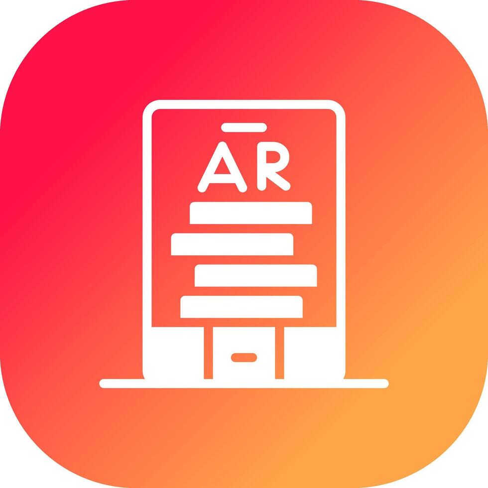 Ar Tumbling Blocks Creative Icon Design vector