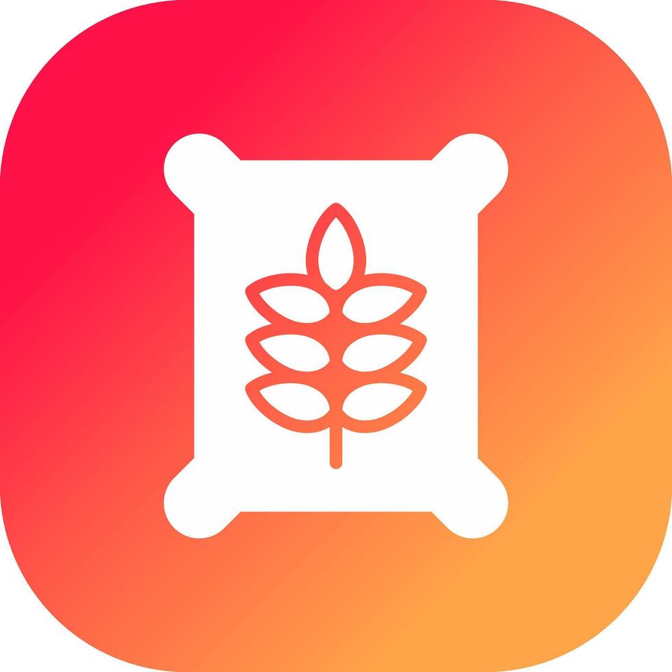 Seed Bag Creative Icon Design vector