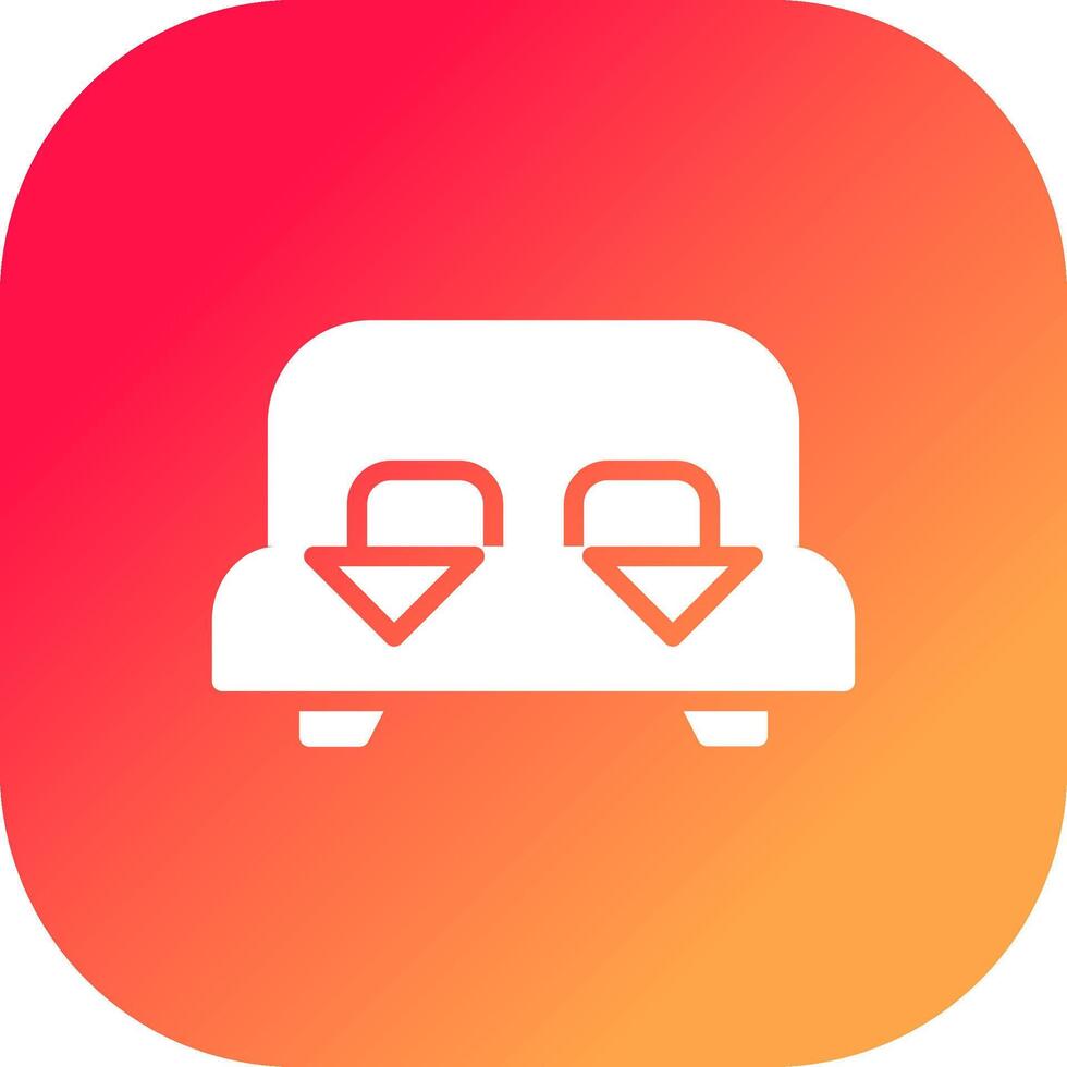 Bed Creative Icon Design vector
