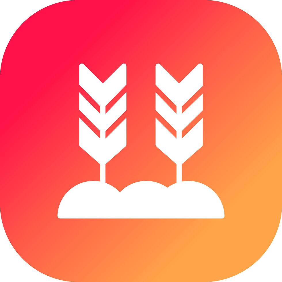 Wheat Creative Icon Design vector