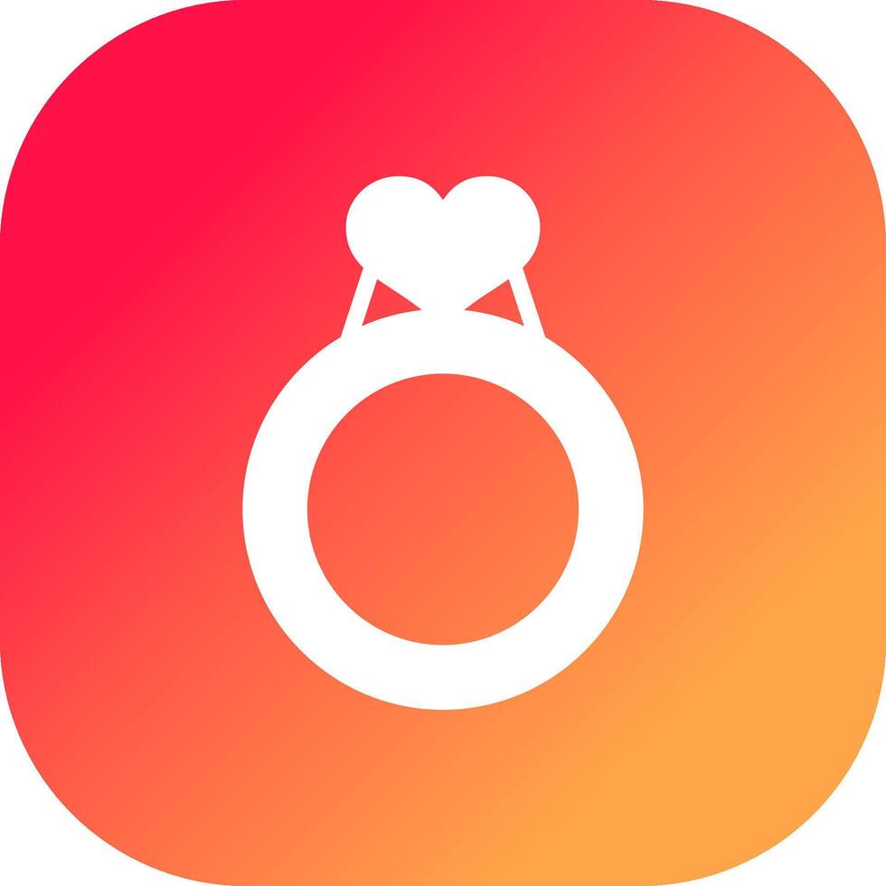 Valentines Ring Creative Icon Design vector