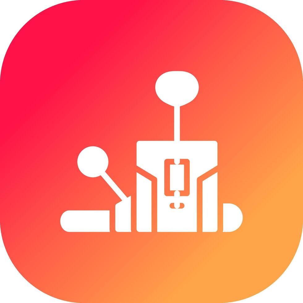 Pilates Chair Creative Icon Design vector