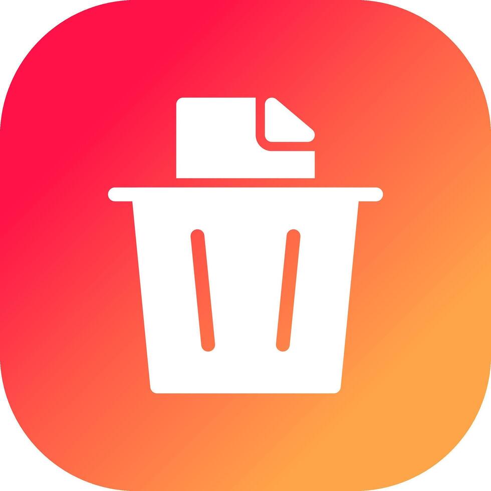 Paper Bin Creative Icon Design vector