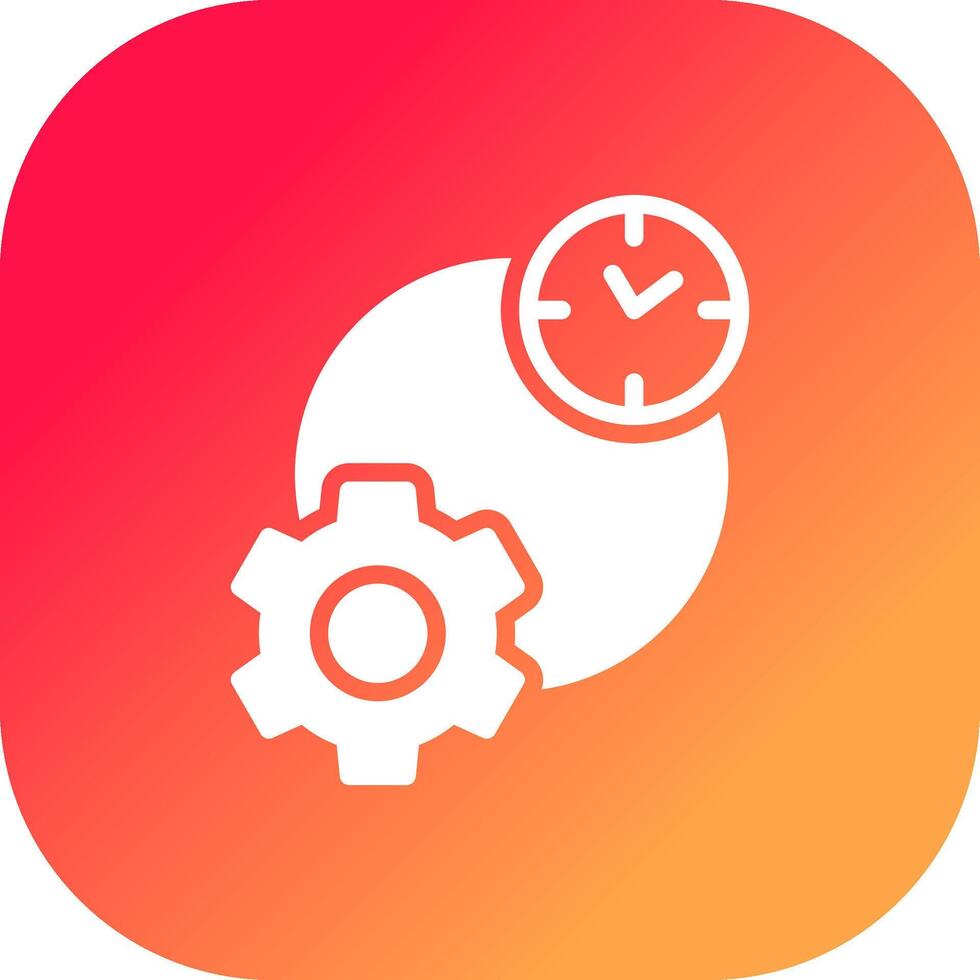 Work Time Creative Icon Design vector