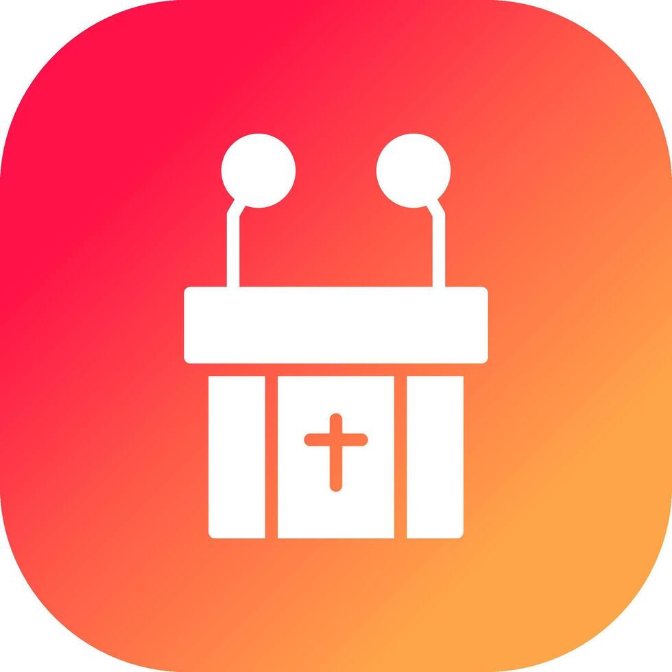Pulpit Creative Icon Design vector
