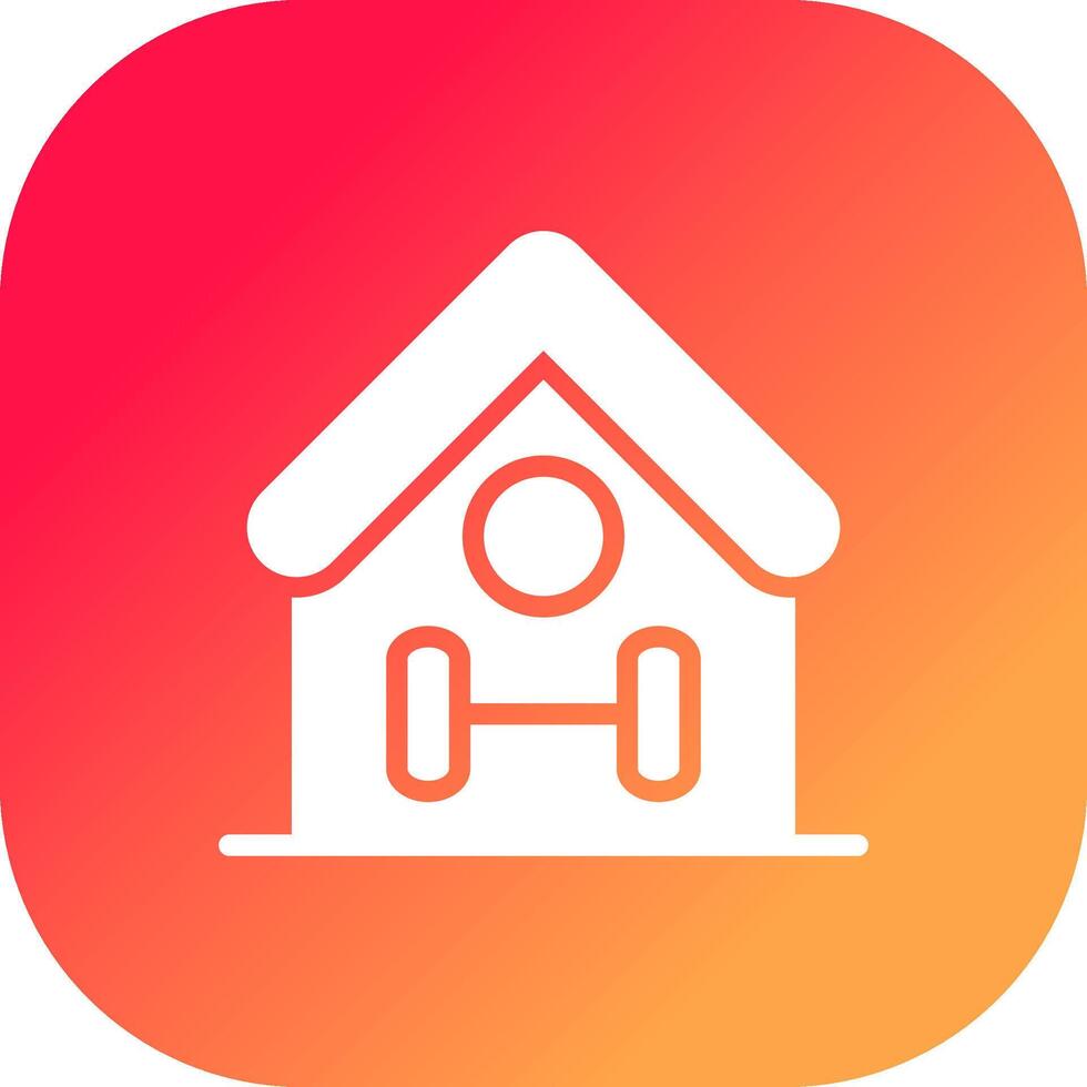 Home Workout Creative Icon Design vector