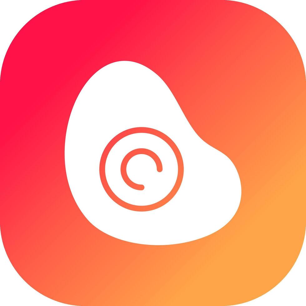 Fried Egg Creative Icon Design vector