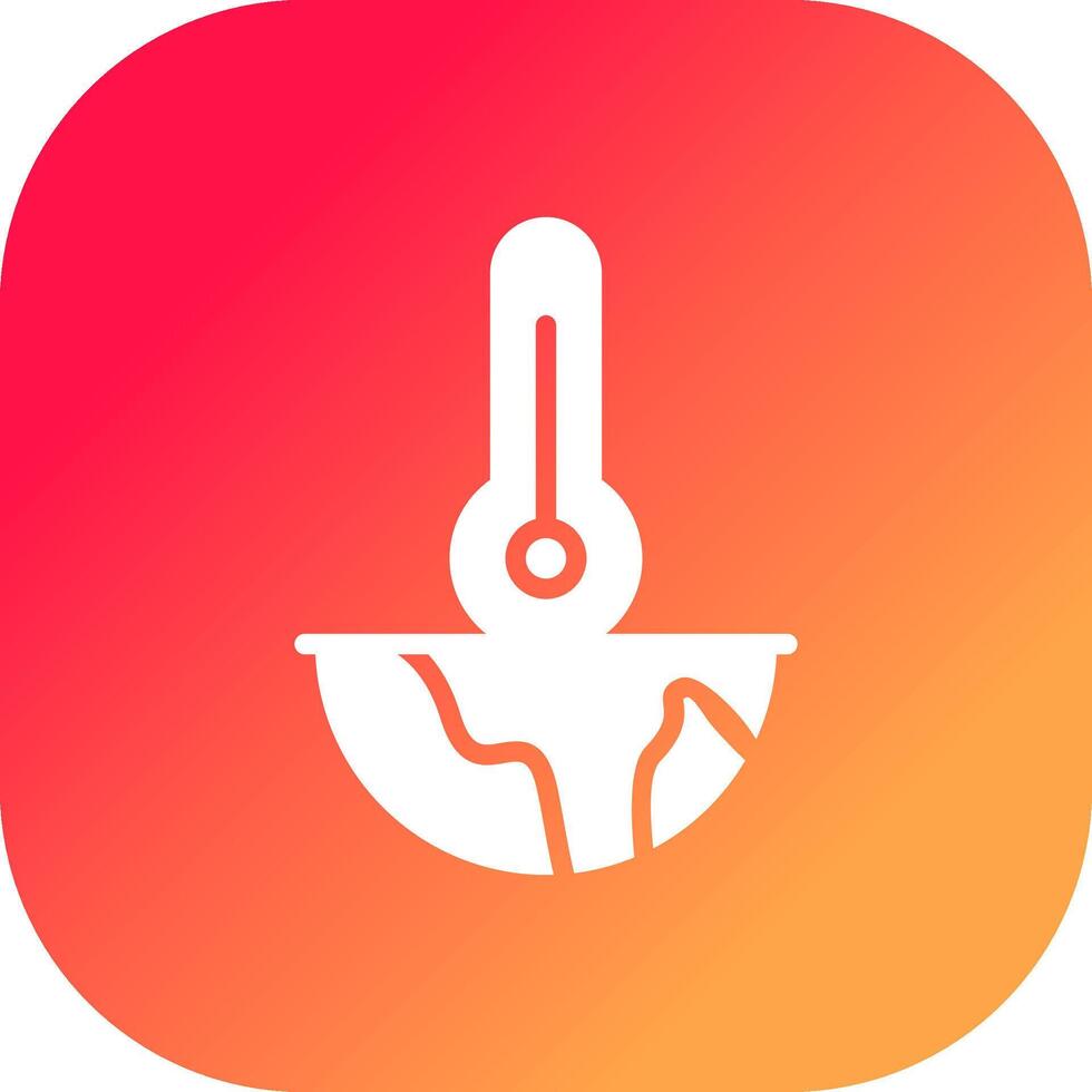 Global Warming Creative Icon Design vector