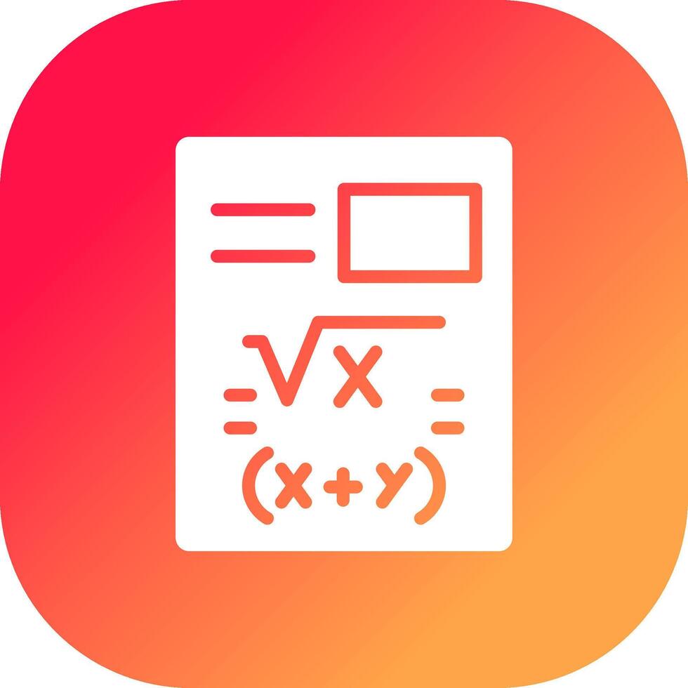 Maths Creative Icon Design vector