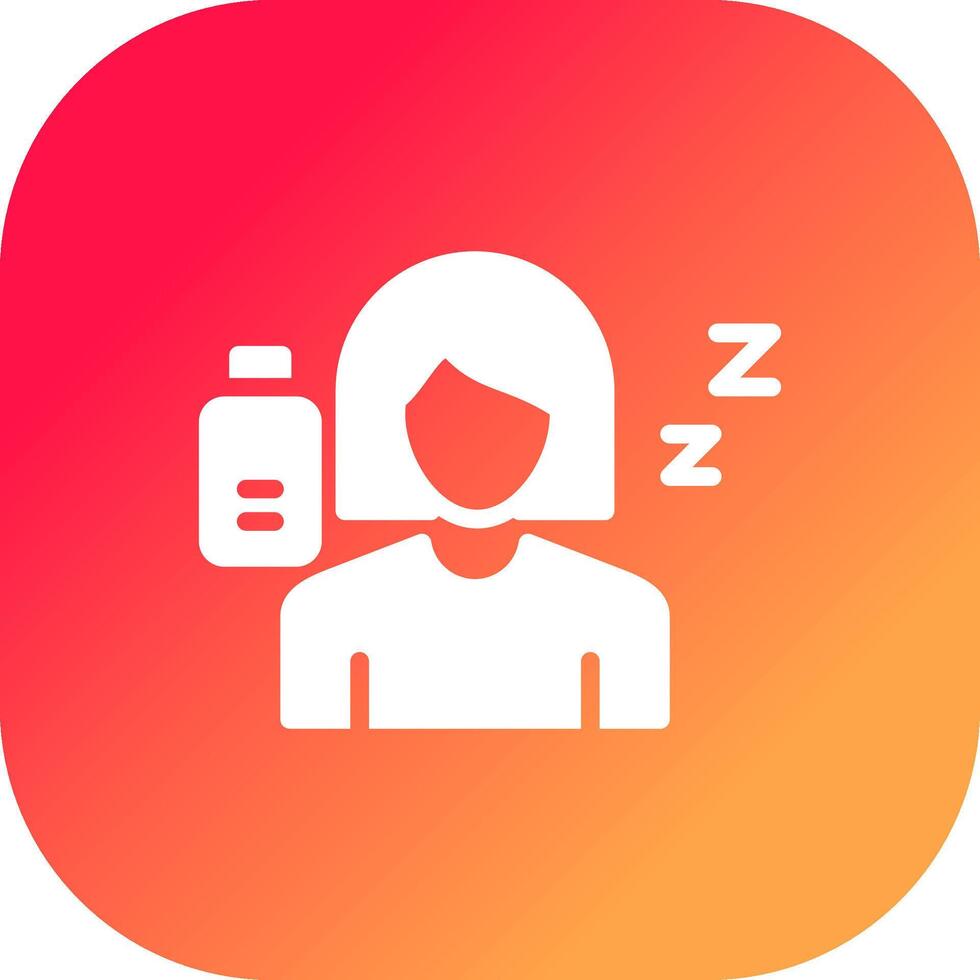 Fatigue Creative Icon Design vector