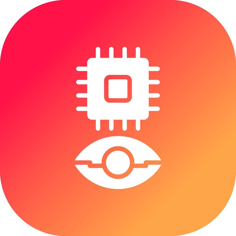 Eye Augmentation Creative Icon Design vector
