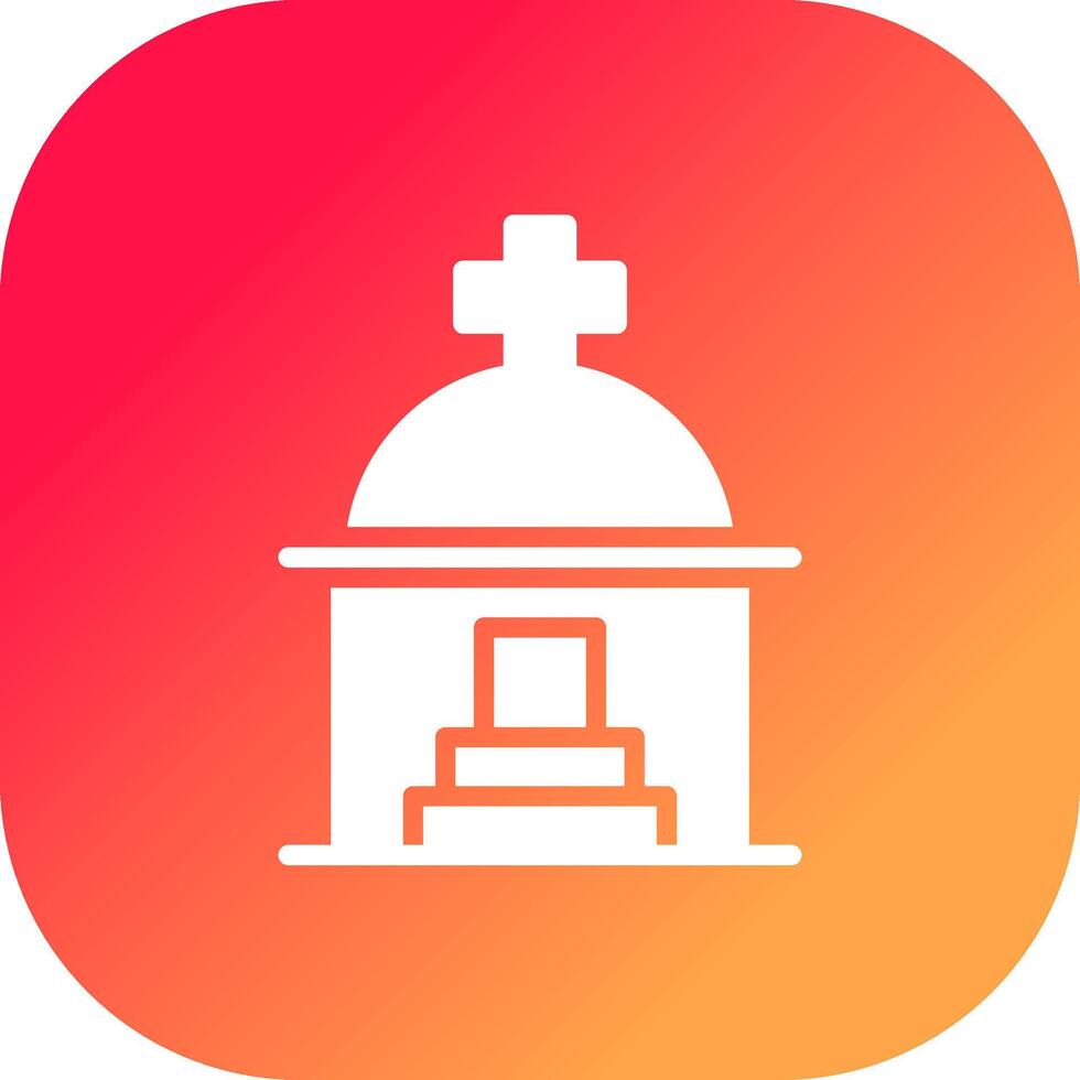 Mausoleum Creative Icon Design vector